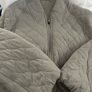 lululemon athletica Gray Quilted Jacket
